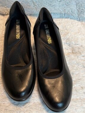 Dream Pairs Black Women's Slip-On Round-Toe Heel